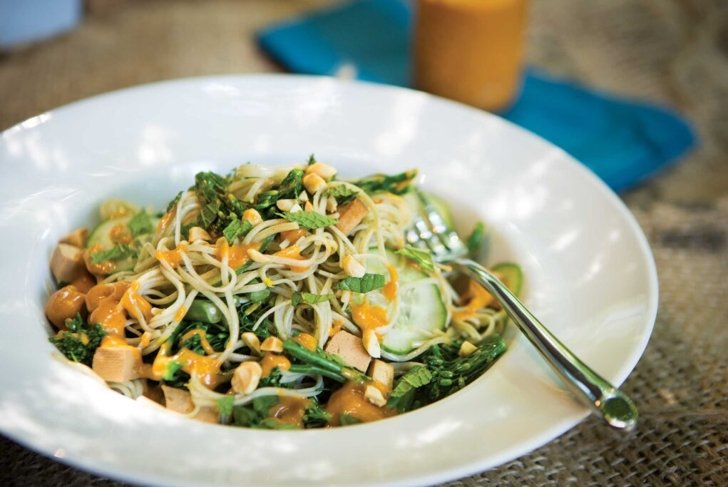 Protein-Packed Salads: Miso Peanut Noodle Salad