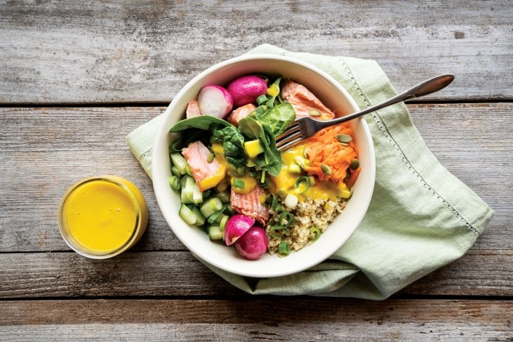 Salmon Mango Bowls